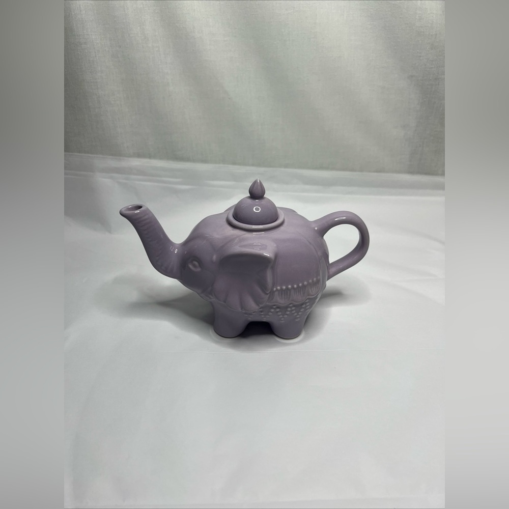 Pottery Barn Kid Purple Elephant Tea pot